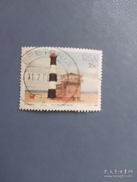 外国邮票   南非邮票  1988年  灯塔建筑
（信销票)