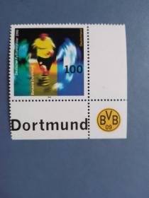 外国邮票 德国邮票   1996年 德甲冠军多特蒙德足球俱乐部 1全
 （无邮戳新票）