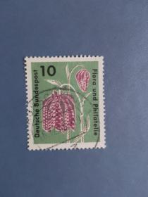 外国邮票   德国邮票 1963年花卉（信销票)