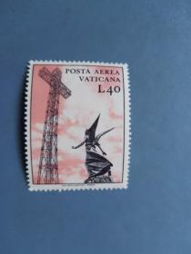 外国邮票  梵蒂冈邮票  1967年  航空邮票 建筑 （无邮戳新票)