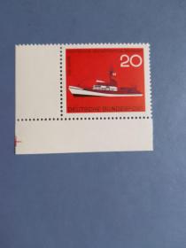 外国邮票 德国邮票 1965年 德国海上遇难者营救协会 船 1全 
 （无邮戳新票）