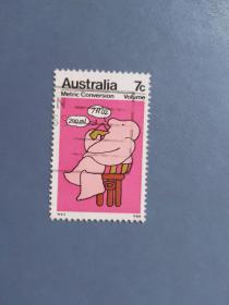 外国邮票   澳大利亚邮票   卡通 （信销票)
