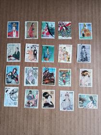 外国邮票  日本邮票  古代人物 40枚不同 （信销票）