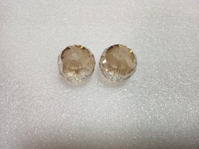 钻石切面水晶珠   19mm+ 1对 （DIY手串配饰）