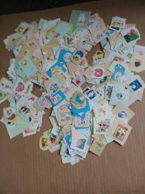 日本信销剪片  卡通、异形邮票  100枚不同 （信销票）