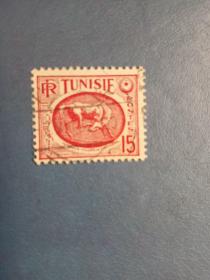 外国邮票    突尼斯邮票   动物 马 （信销票 ）