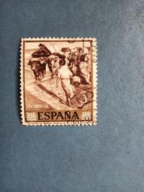外国邮票  西班牙邮票  绘画（ 信销票 ）
