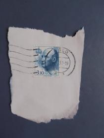 邮票剪片  挪威邮票 剪片  国王 （信销 剪片）