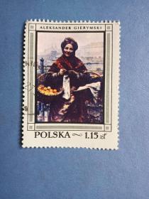 外国邮票   波兰邮票   绘画  （信销票 ）