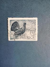 外国邮票  瑞典邮票  1975年 松鸡（信销票)