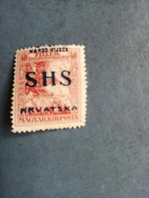 外国邮票    克罗地亚邮票  1916年 匈牙利邮票加盖  老鹰  （无邮戳新邮票）