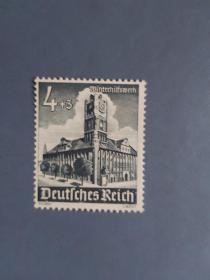 外国邮票 德国邮票 1940年 冬季附捐·建筑物（无邮戳新票)