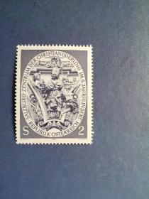 外国邮票  奥地利邮票 1974年 圣徒维吉尔雕像 1全
 （无邮戳新票)