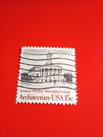 外国邮票   美国邮票 1982年 建筑风光（信销票)