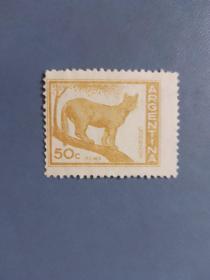 外国邮票   阿根廷邮票 1959年 美洲狮 (无邮戳新票)