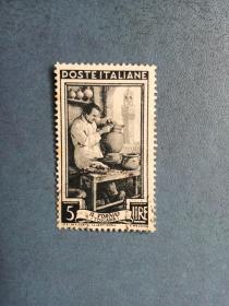 外国邮票  意大利邮票 1950年 早期劳动者 （信销票)