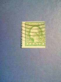 外国邮票   美国邮票 1912年 总统  齿孔错版错印
 （信销票）