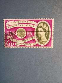 外国邮票   英国邮票  1960年 欧罗巴欧洲邮政与电信管理会议 
 （信销票）