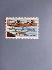 外国邮票  美国邮票   飞机
（信销票)