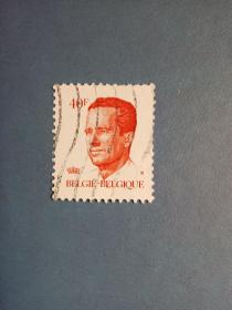 外国邮票   比利时邮票  1980年 博杜安国王
 (信销票)
