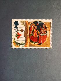 外国邮票 英国邮票 1991年  麦琪的圣诞节
 （信销票）