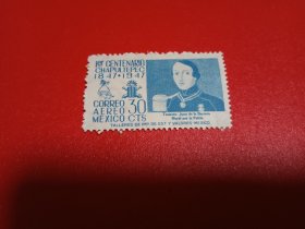 外国邮票    墨西哥邮票  1947年  军事将领（无邮戳新票)