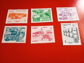 外国邮票   古巴邮票1982年 出口商品 6枚
 （无邮戳新票）