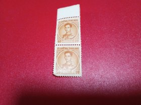 外国邮票   泰国邮票 总统 2连（无邮戳新票)