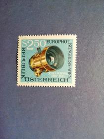 外国邮票  奥地利邮票 1973年 维也纳欧洲摄影会议 1全
 （无邮戳新票)