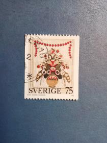 外国邮票    瑞典邮票   1973年  圣诞节（信销票）