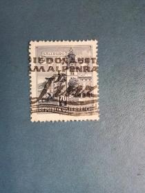 外国邮票   奥地利邮票  1957年 建筑（ 信销票 ）