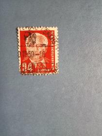 外国邮票  民主德国邮票  1952年 皮克总统
 （信销票）