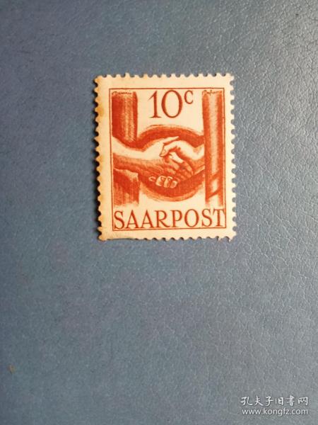 外国邮票   萨尔邮票 1948年  劳动
 （无邮戳新票票）