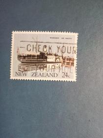外国邮票 新西兰邮票   1984年 船  (信销票)