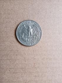 美国纪念币 雄鹰 25美分 1/4元 24mm（外国硬币）