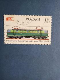 外国邮票    波兰邮票   1976年 火车（信销票 ）