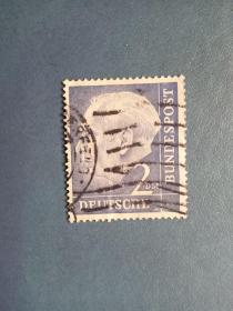 外国邮票  德国邮票  1957年 豪斯总统（ 信销票 ）