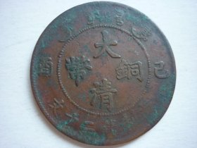 己酉大清铜币二十文