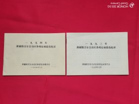 新疆维吾尔自治区各项运动最高纪录（93、94年）