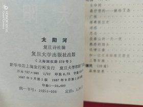 复旦大学丛书——太阳河