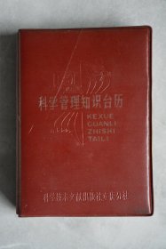 1987年科学管理知识台历【64开】