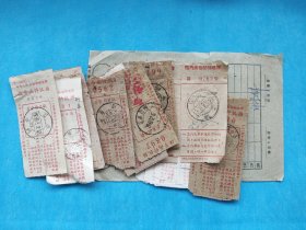 邮政用品：1959-1961年挂号信函执据30多张