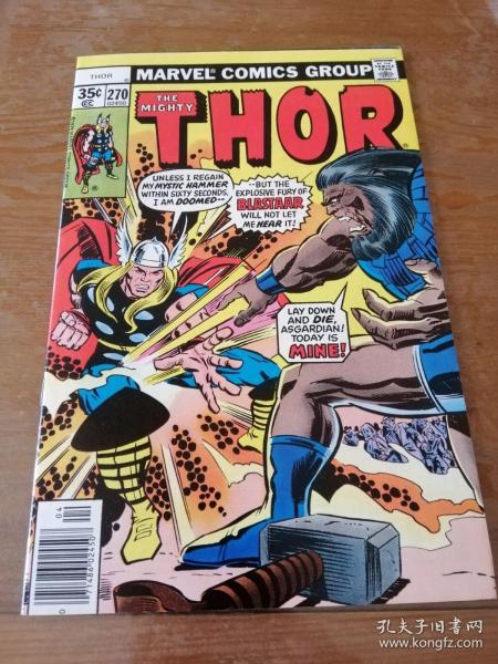 1978年英文漫威原版漫画 (MARVEL )The Mighty Thor #270 雷神托尔 16开