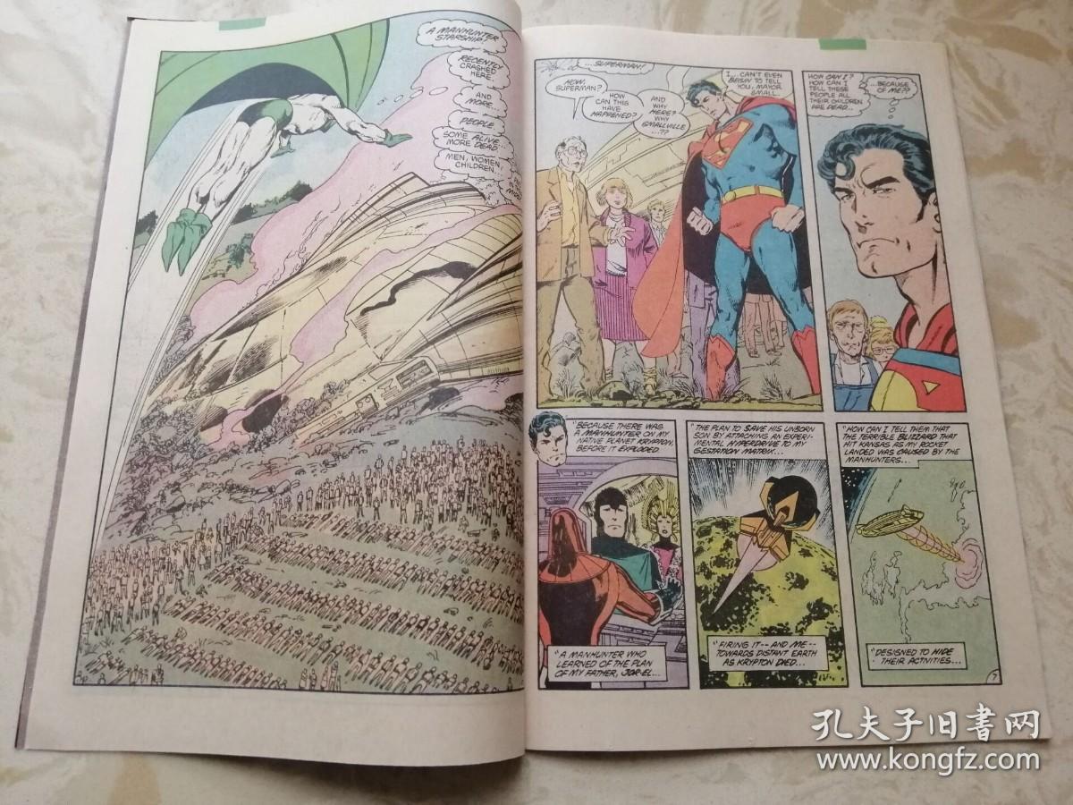 1988年英文DC原版漫画 Action Comics  #596 Superman 动作漫画 16开