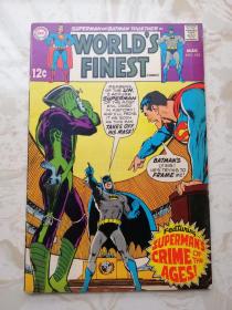 1969年英文DC原版漫画 World's Finest #183 世界最佳 超人蝙蝠侠16开