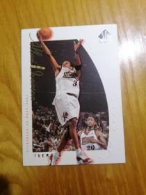篮球NBA球星卡 1999 UD sp authentic 艾弗森