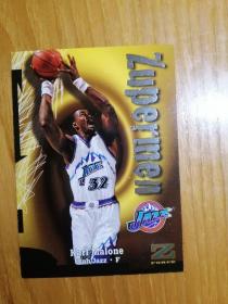 篮球NBA球星卡 1997 SkyBox Z Force zupermen  卡尔马龙