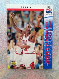 篮球NBA球星卡 1993 UD 乔丹 总决赛系列