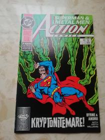 1988年英文DC原版漫画 Action Comics  #599 Superman 动作漫画 16开