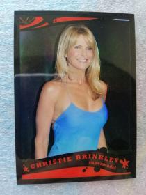 演员名模卡 2005年 TOPPS Chrome 克里斯蒂·布林克利 Christie Brinkley 黑折射卡 限量带编